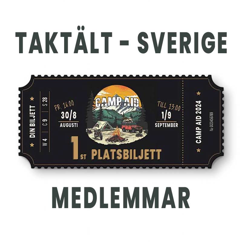 Taktält - Sverige X CAMP AID - Biljett