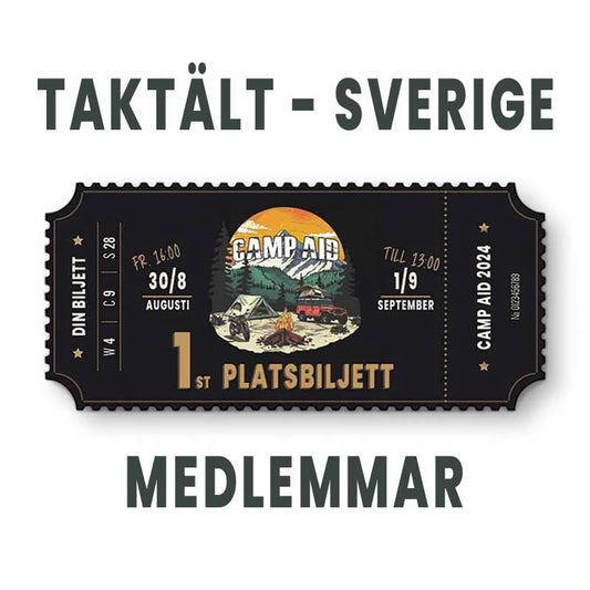 Taktält - Sverige X CAMP AID - Biljett